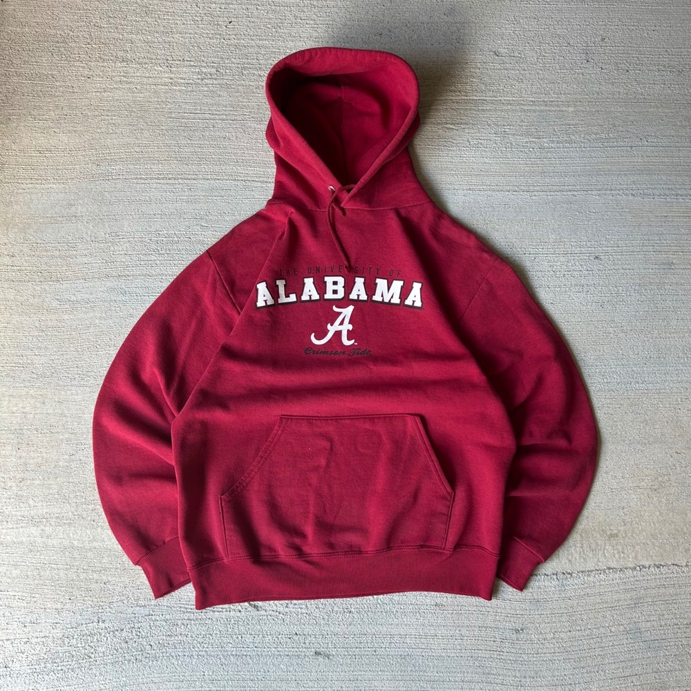 Vintage 2000s Alabama Crimson Roll tide Burgundy hoodie